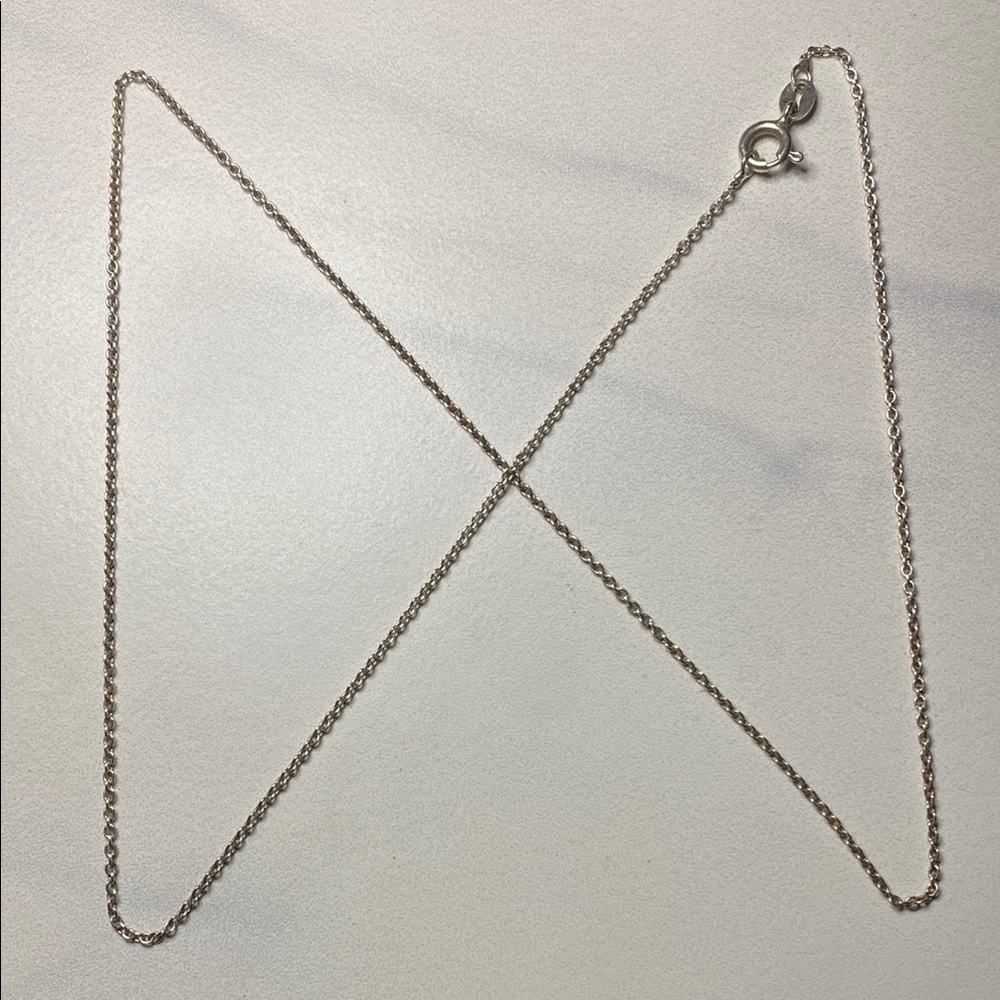 18" Italy Sterling Silver Chain Necklace‎